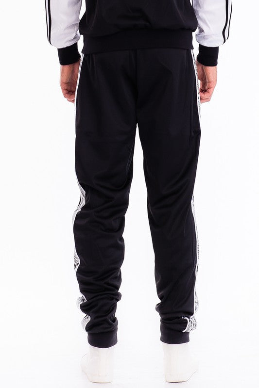 Mens Snake Side Tape Jogger Pants