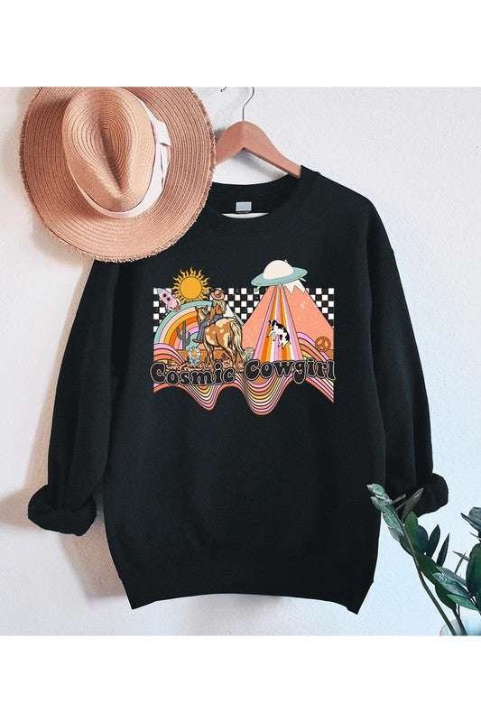 Cosmic Cowgirl Fleece sweatshirt