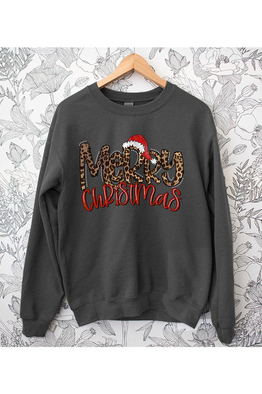 MERRY CHRISTMAS UNISEX FLEECE SWEATSHIRT