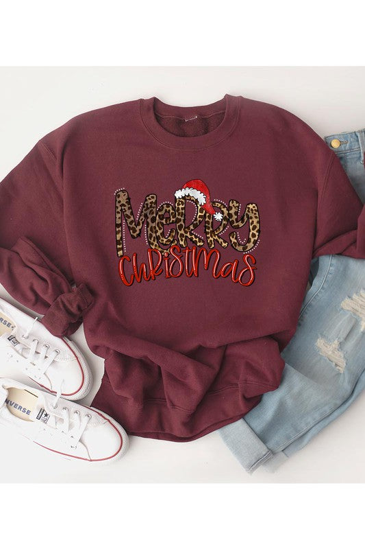 MERRY CHRISTMAS UNISEX FLEECE SWEATSHIRT