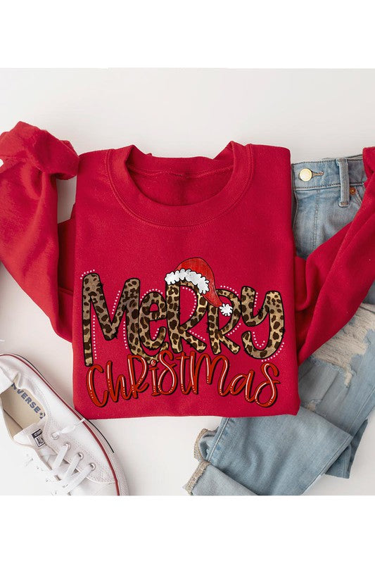 MERRY CHRISTMAS UNISEX FLEECE SWEATSHIRT