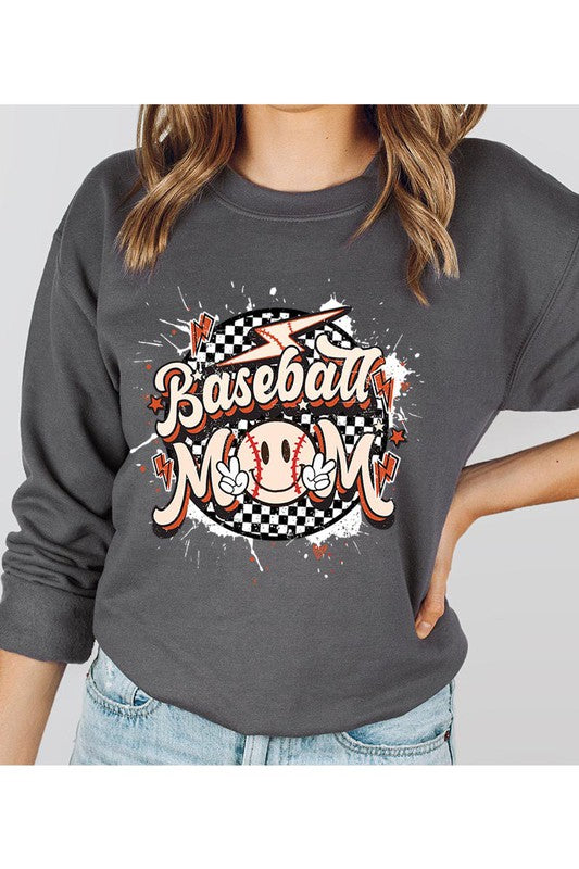 BASEBALL MOM UNISEX FLEECE SWEATSHIRT