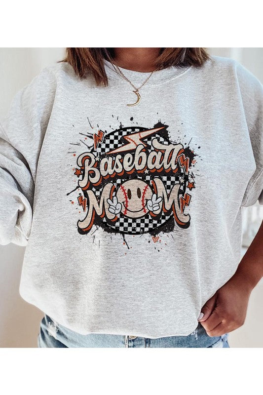 BASEBALL MOM UNISEX FLEECE SWEATSHIRT