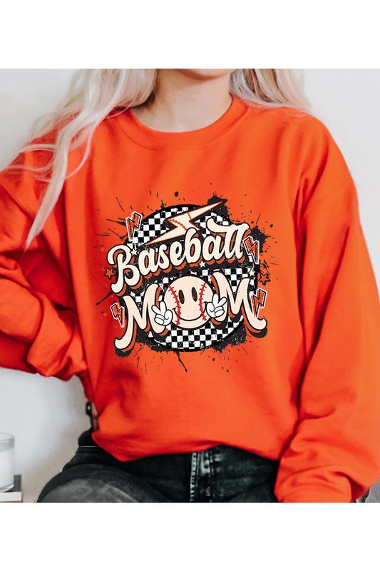 BASEBALL MOM UNISEX FLEECE SWEATSHIRT