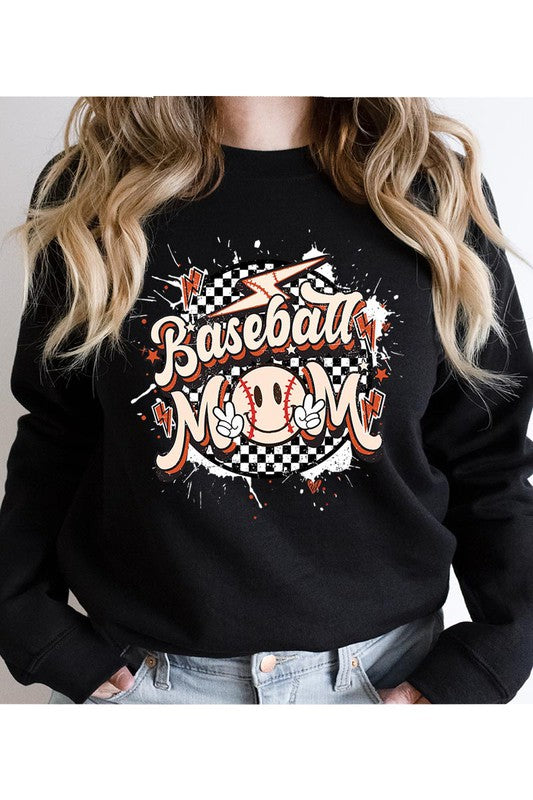 BASEBALL MOM UNISEX FLEECE SWEATSHIRT