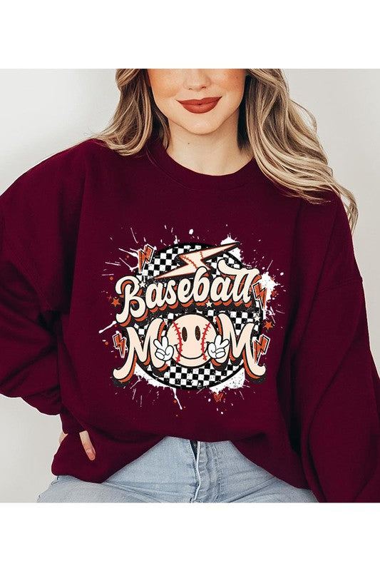 BASEBALL MOM UNISEX FLEECE SWEATSHIRT