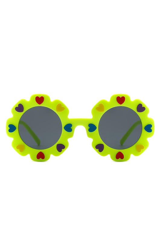 Children Junior Round Circle Heart Sunglasses