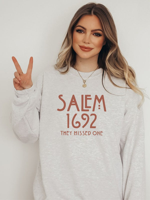 Salem 1692 They Missed One Crew Sweatshirt