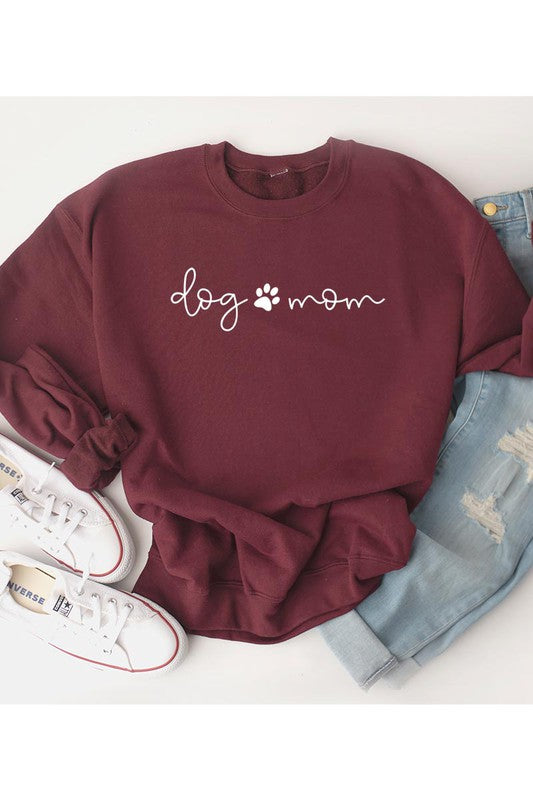 DOG MOM FLEECE SWEATSHIRT