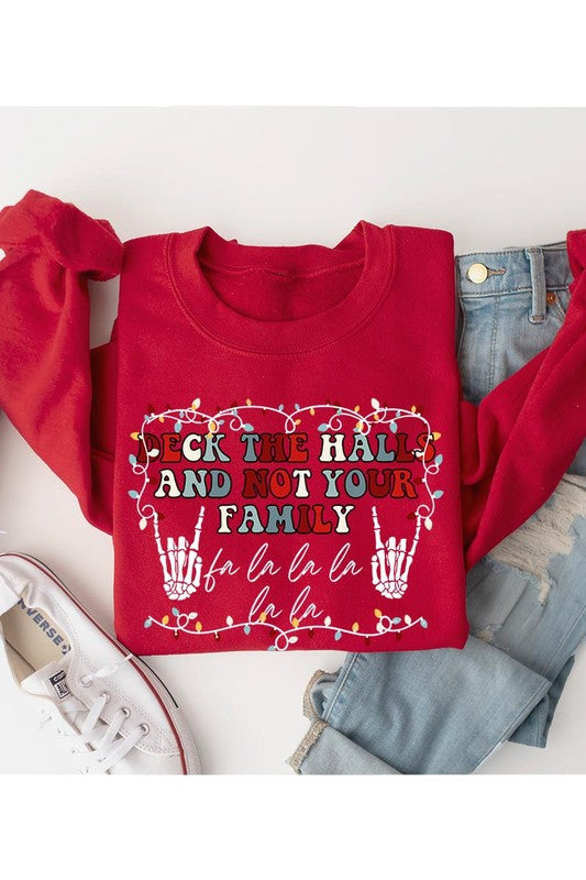 Deck the Halls Fleece Sweatshirt