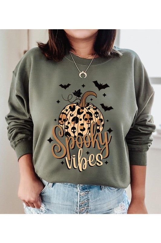 Spooky Pumpkin Fleece Sweatshirt